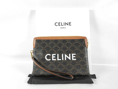 CELINE Small Pouch in Triomphe Canvas 10J502FES.04LU