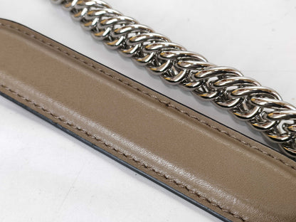 FENDI Zucca Pattern Fendi Canai Small Mini Canai Shoulder Bag with Zucca and Silver Hardware 8M0381 A1ZB F0CBU