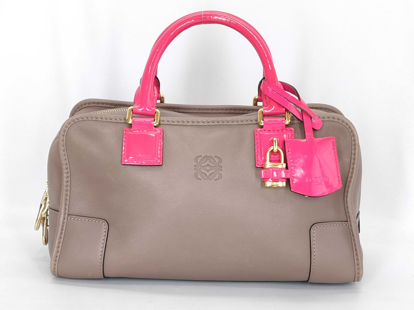 LOEWE Amazona 28 Two-tone Gold Hardware Handbag