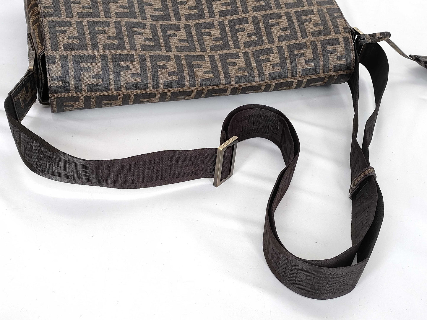 FENDI Zucca Pattern Messenger Bag 7VA195 Shoulder Bag