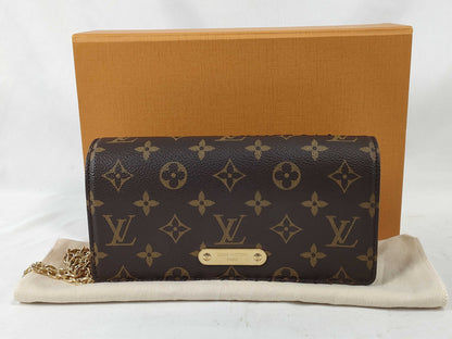 LOUIS VUITTON Monogram LV M82509 Wallet on Chain Lily Monogram Shoulder Bag