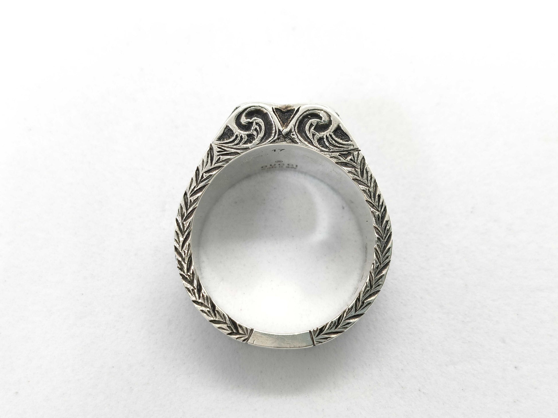 GUCCI Heart Arabesque Ring Sv925