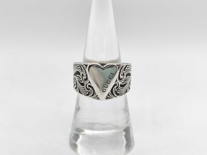 GUCCI Heart Arabesque Ring Sv925