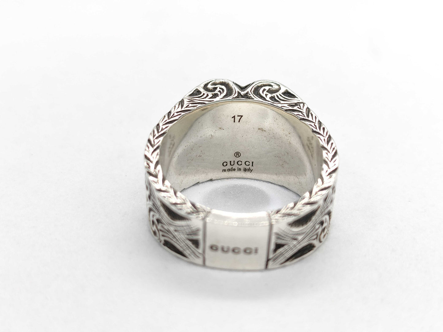 GUCCI Heart Arabesque Ring Sv925