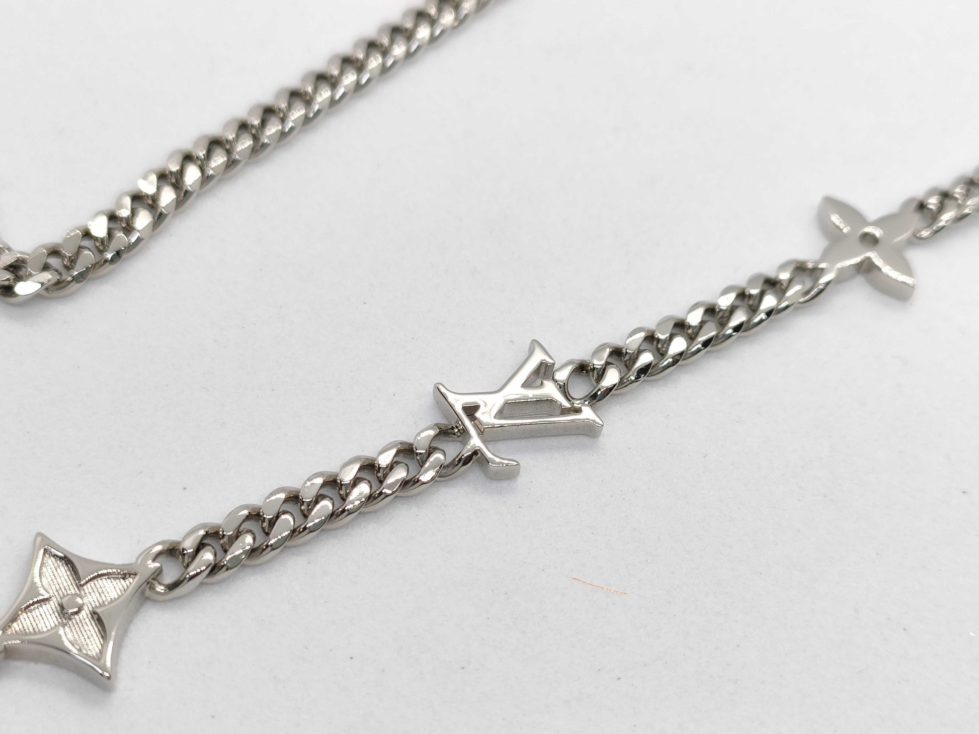 LOUIS VUITTON LV M01490 Necklace Monogram Row Necklace