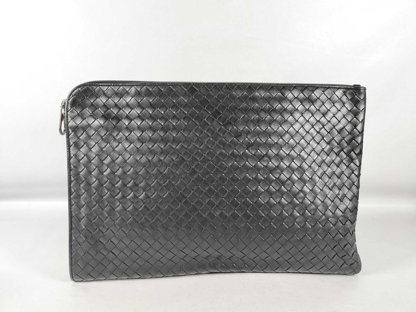 BOTTEGA VENETA Bottega Clutch Bag Intrecciato Black Clutch Bag