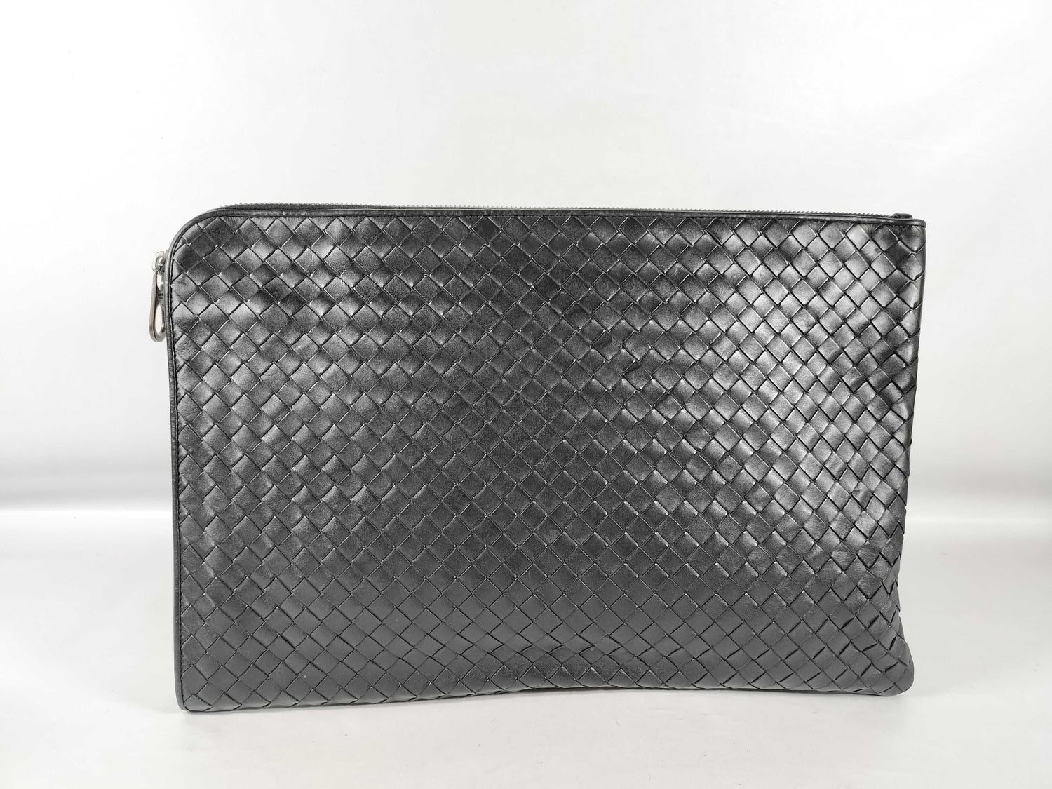 BOTTEGA VENETA Bottega Clutch Bag Intrecciato Black Clutch Bag