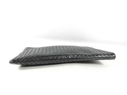BOTTEGA VENETA Bottega Clutch Bag Intrecciato Black Clutch Bag