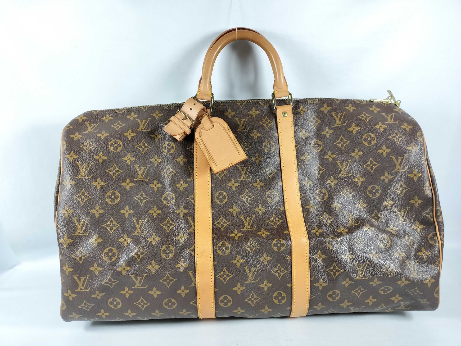 LOUIS VUITTON Monogram LV M41424 Keepall 55 Monogram Boston Bag