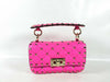 VALENTINO Rockstud Spike Fluo Mini Pink Handbag