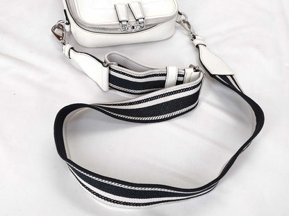 PRADA 2VH154 Saffiano White Shoulder Bag