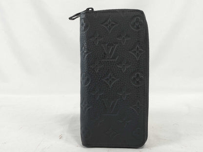 LOUIS VUITTON Monogram Empreinte LV M69047 Zippy Wallet Vertical Monogram Empreinte Black Wallet