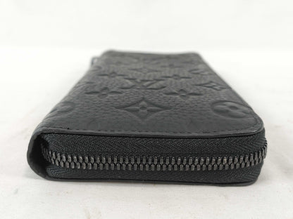 LOUIS VUITTON Monogram Empreinte LV M69047 Zippy Wallet Vertical Monogram Empreinte Black Wallet