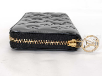 LOUIS VUITTON Monogram Embossed Noir Zippy Wallet M81510 RFID Wallet