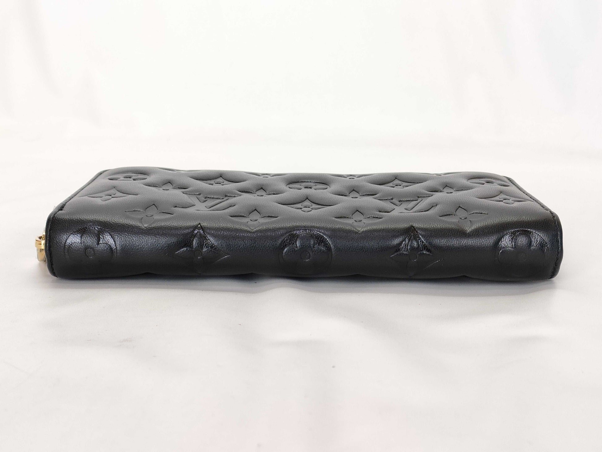 LOUIS VUITTON Monogram Embossed Noir Zippy Wallet M81510 RFID Wallet