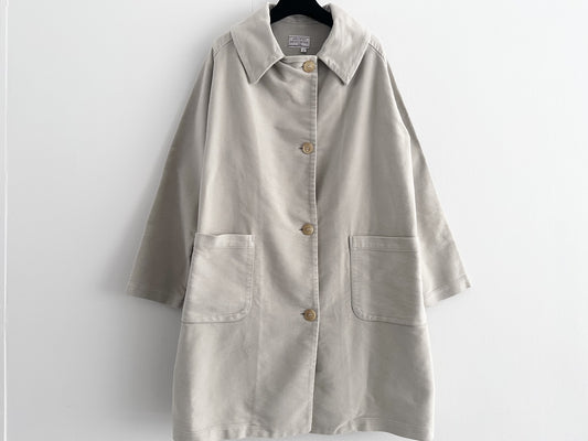 GALLEGO DESPORTES Light Beige Cotton Coat
