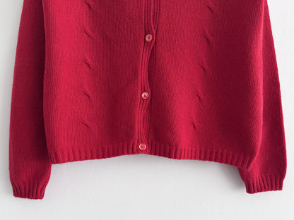 OLD ENGLAND Red Cardigan