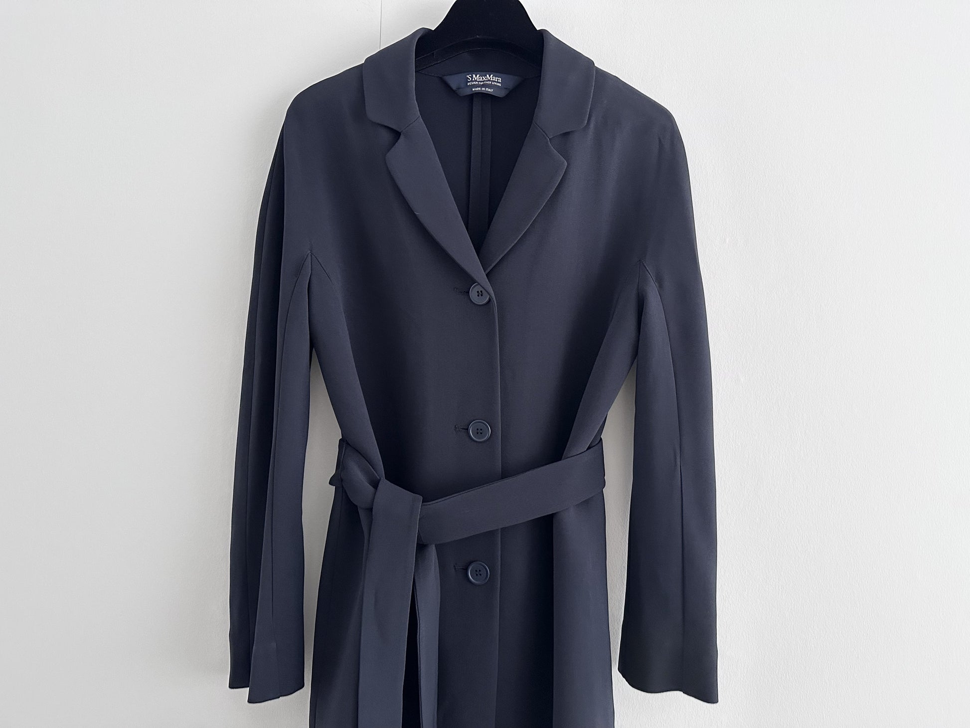 MaxMara MAX MARA S Max Mara Navy Coat