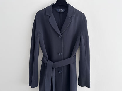MaxMara MAX MARA S Max Mara Navy Coat