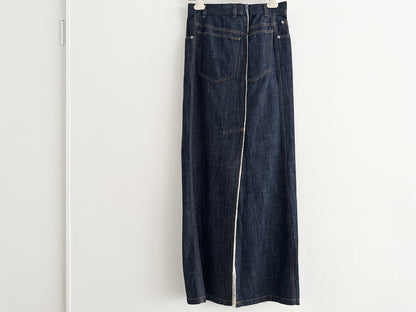 DRIES VAN NOTEN Denim Skirt, Long, Size 36
