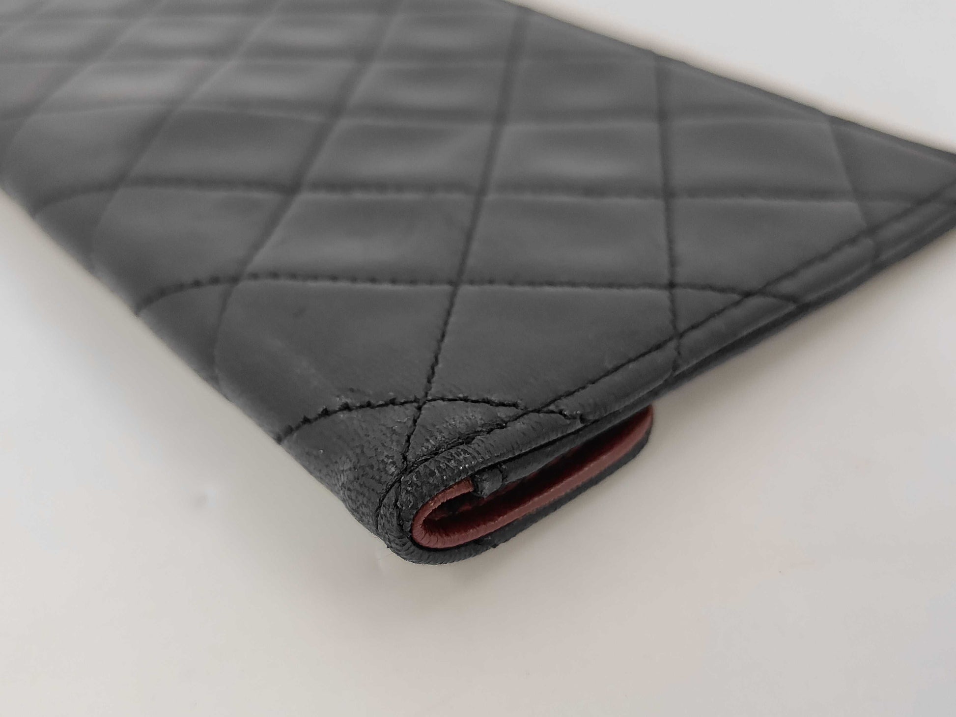 CHANEL CHANEL Back Attached Pouch Lambskin Matelasse Pouch