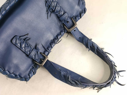 BOTTEGA VENETA Intrecciato Fringe Handbag