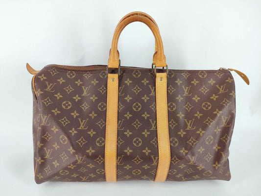 LOUIS VUITTON Monogram Louis Vuitton Keepall 45 Handbag Monogram M41428 SA834 Tote Bag