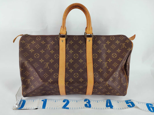 LOUIS VUITTON Monogram Louis Vuitton Keepall 45 Handbag Monogram M41428 SA834 Tote Bag