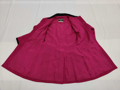 CHANEL BOUTIQUE Velvet Coat with Coco Mark Gold Buttons #34