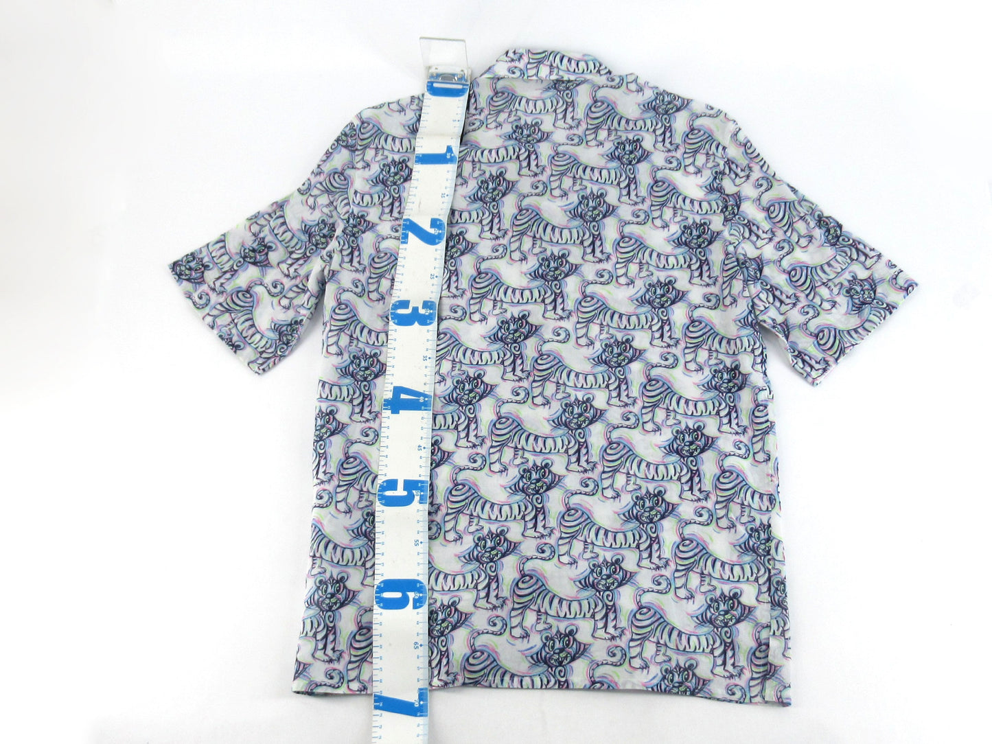 Dior Kenny Scharf Animal Print Men's Shirt, Size 37 