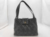 CHANEL Lambskin Bicolor Lamb Turnlock Tote Bag with Seal