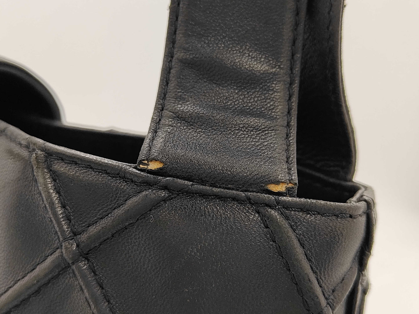 CHANEL Lambskin Bicolor Lamb Turnlock Tote Bag with Seal