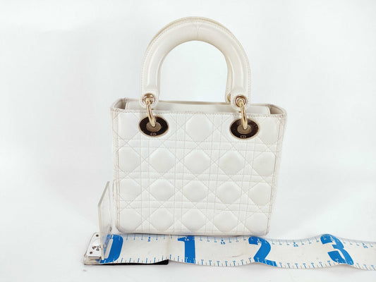 Dior Lady Dior Cannage Leather Handbag