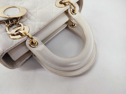 Dior Lady Dior Cannage Leather Handbag