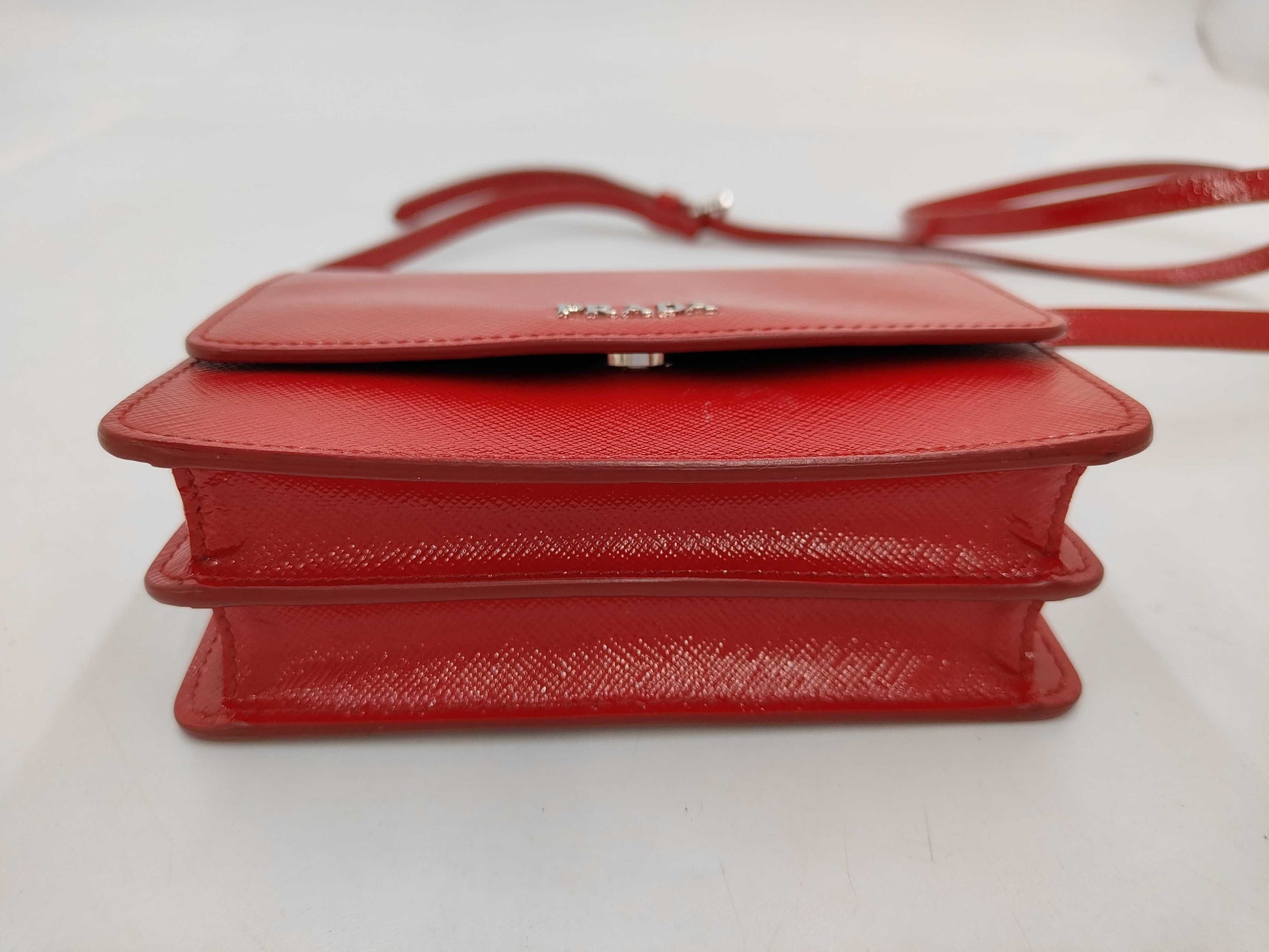 PRADA Logo Saffiano Shoulder Bag