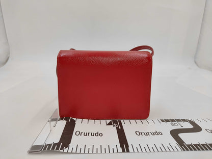 PRADA Logo Saffiano Shoulder Bag