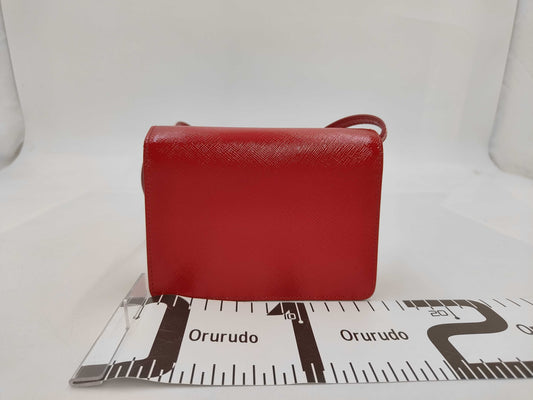 PRADA Logo Saffiano Shoulder Bag