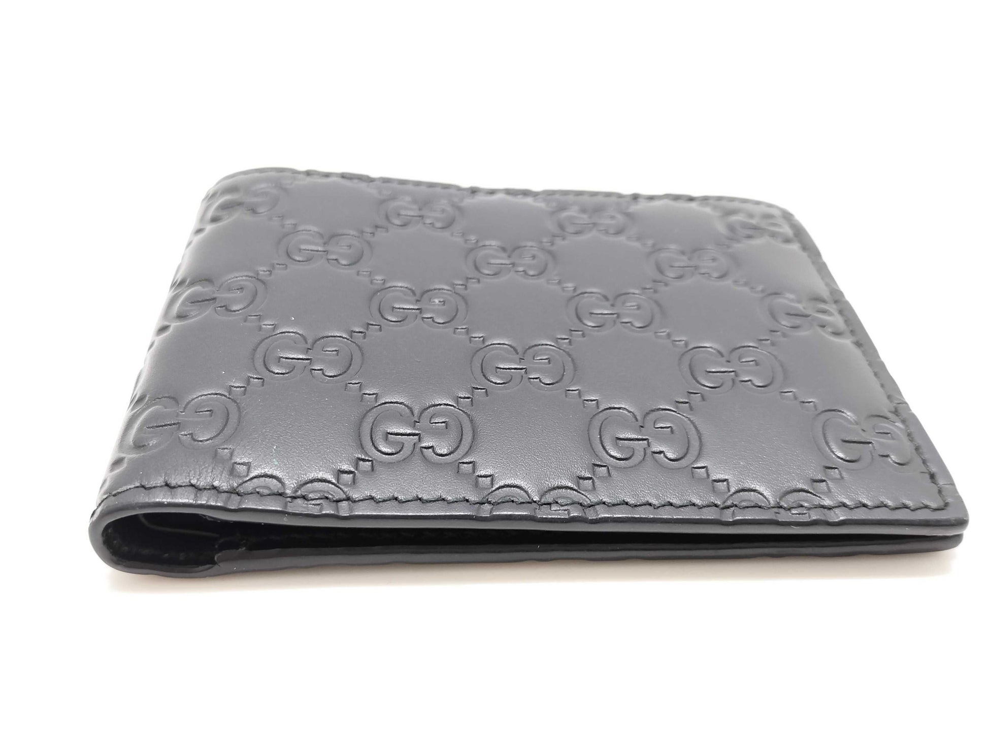 GUCCI Guccissima Leather Bifold Wallet with Billfold