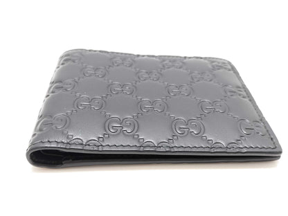 GUCCI Guccissima Leather Bifold Wallet with Billfold