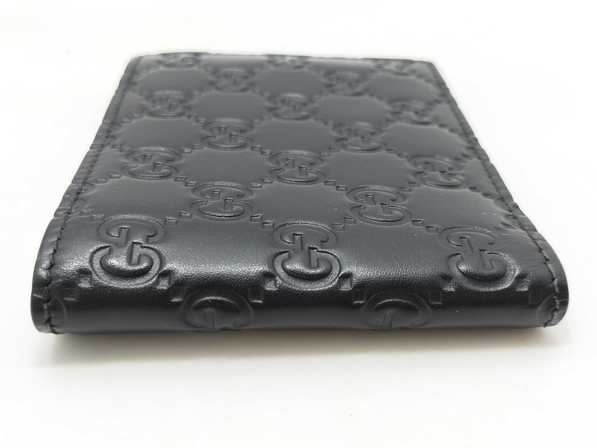 GUCCI Guccissima Leather Bifold Wallet with Billfold