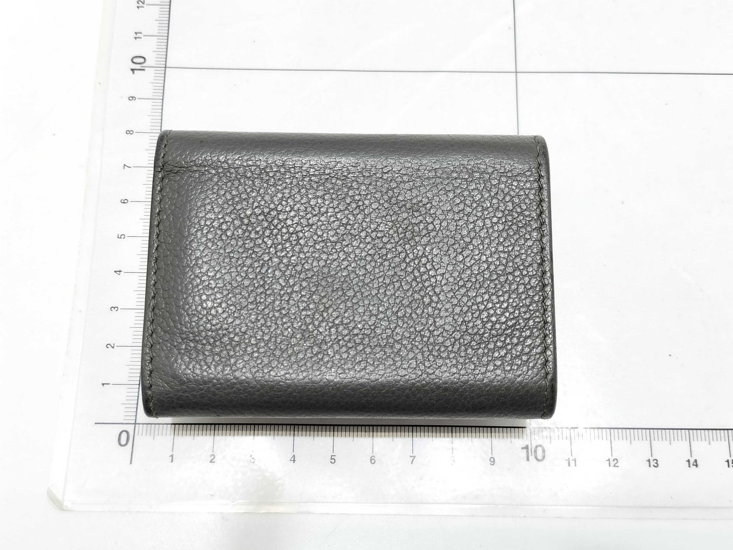 Yves Saint Laurent Logo Leather Tri-fold Wallet
