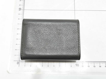 Yves Saint Laurent Logo Leather Tri-fold Wallet