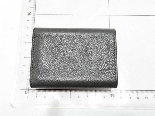Yves Saint Laurent Logo Leather Tri-fold Wallet
