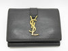 Yves Saint Laurent Logo Leather Tri-fold Wallet