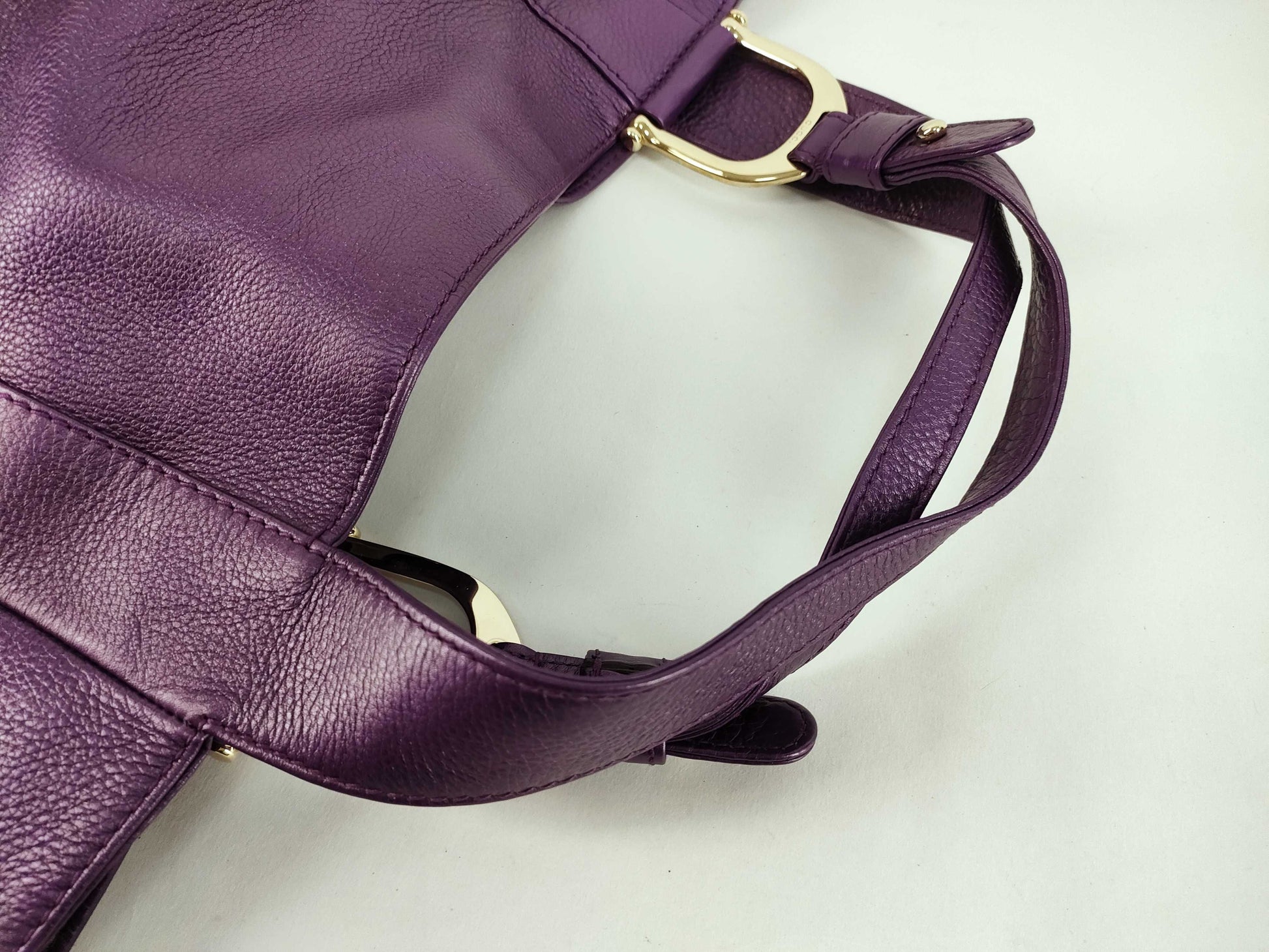 GUCCI 257051/Leather/Purple/502752 Tote Bag
