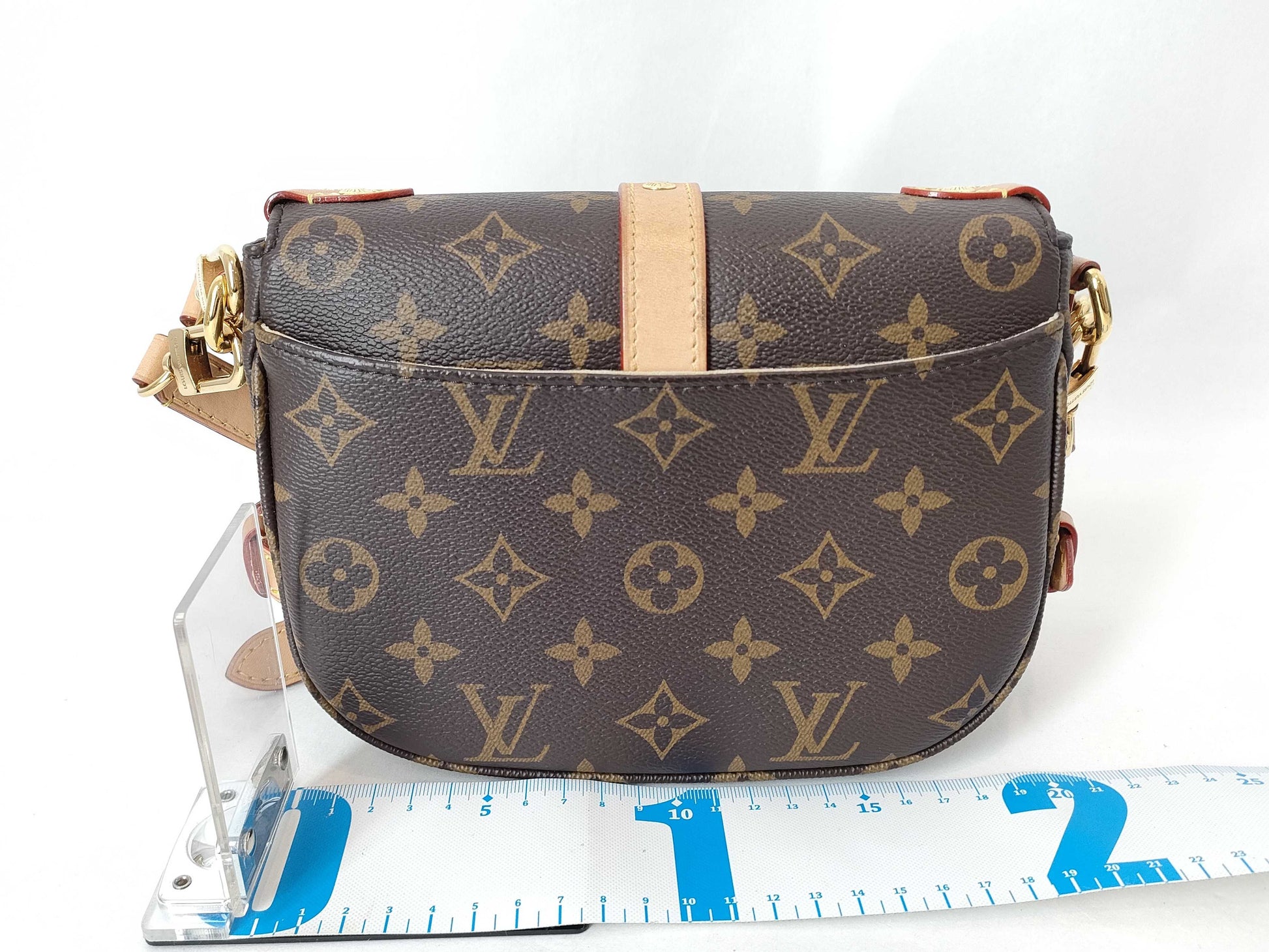 LOUIS VUITTON Monogram Saumur BB M46740 Shoulder Bag in Brown