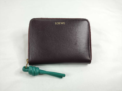 LOEWE Knot Compact Zip Wallet