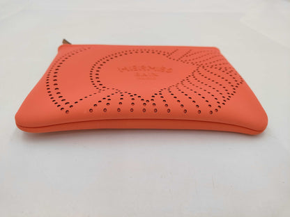 HERMES Neoban Kanoe H PM Pouch Orange Pouch
