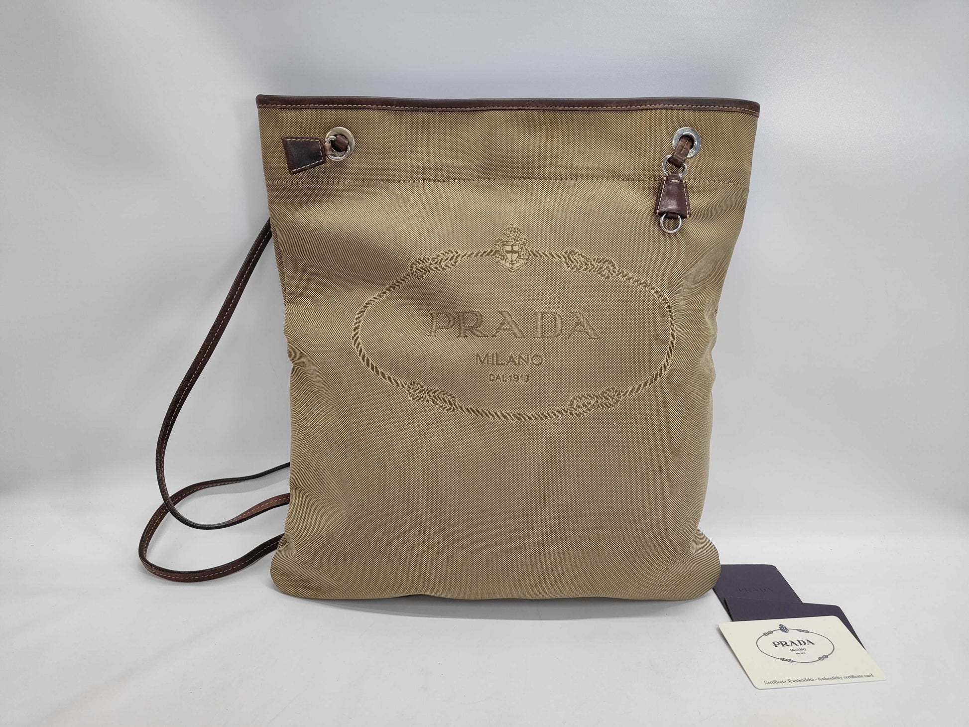 PRADA PRADA Prada Logo Jacquard Shoulder Bag Bag