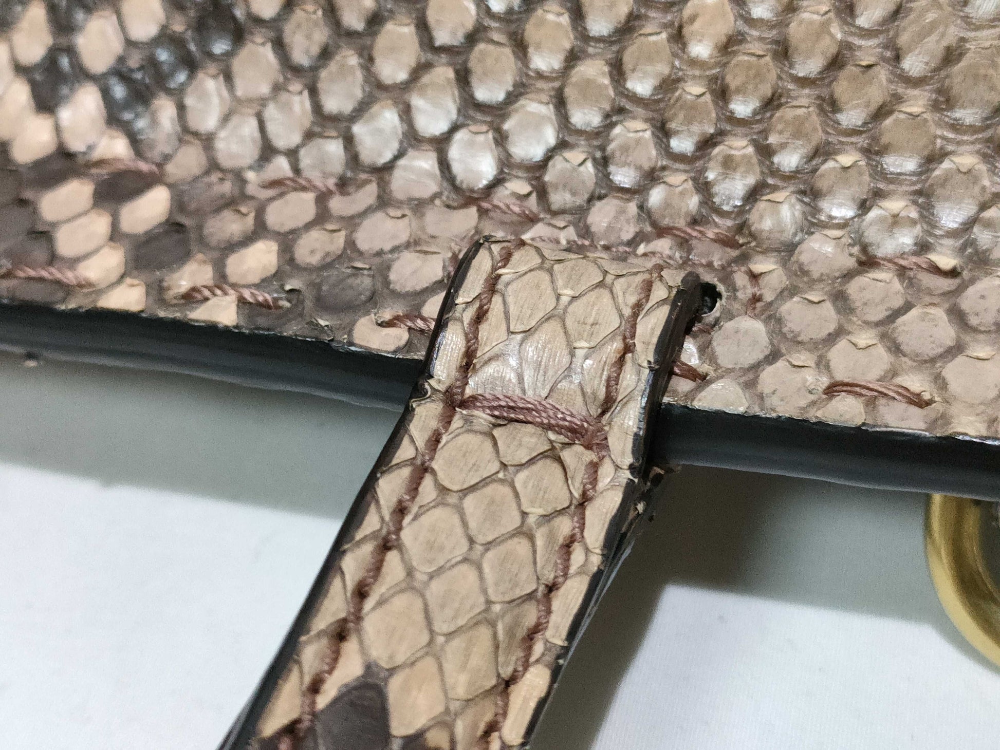 GUCCI Gucci Python GG Marmont Shoulder Bag Handbag